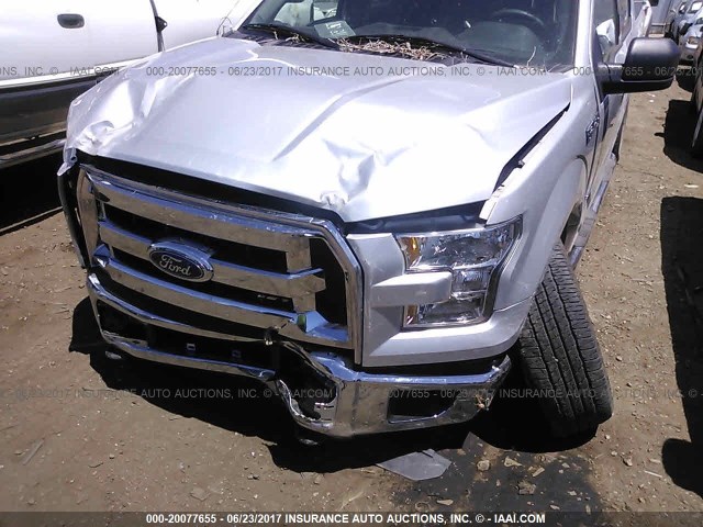 1FTEW1EG6GKD80623 - 2016 FORD F150 SUPERCREW SILVER photo 6