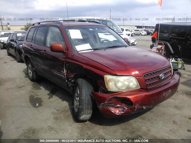 JTEGF21A830111430 - 2003 TOYOTA HIGHLANDER LIMITED MAROON photo 1