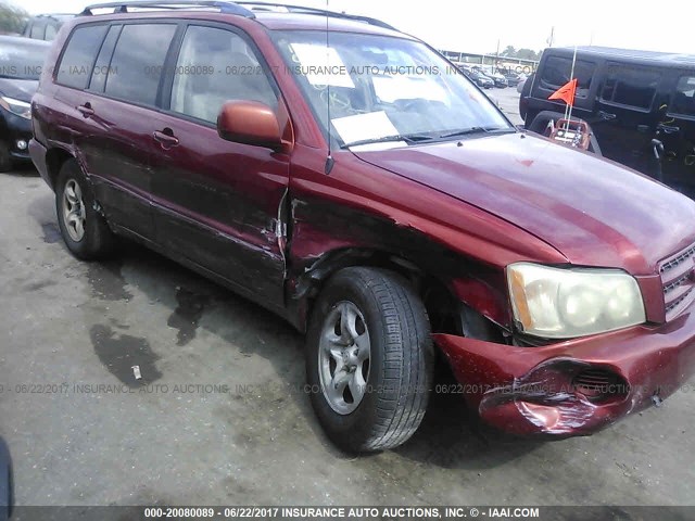 JTEGF21A830111430 - 2003 TOYOTA HIGHLANDER LIMITED MAROON photo 6