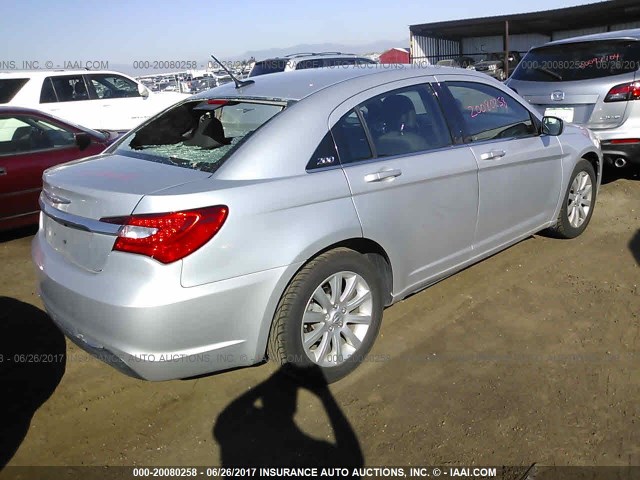 1C3CCBBG5CN175446 - 2012 CHRYSLER 200 TOURING SILVER photo 4