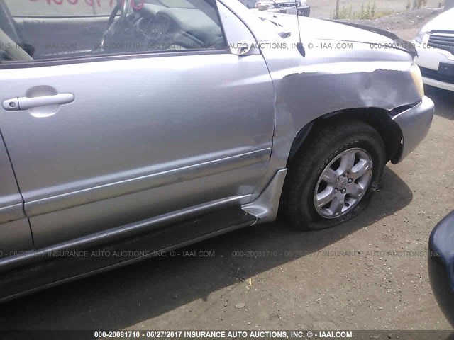 JTEHF21A930099096 - 2003 TOYOTA HIGHLANDER LIMITED SILVER photo 6