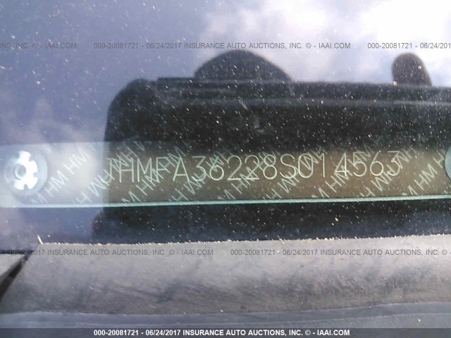 JHMFA36228S014563 - 2008 HONDA CIVIC HYBRID Light Blue photo 9