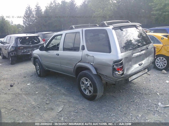 JN8DR09Y71W593777 - 2001 NISSAN PATHFINDER LE/SE/XE SILVER photo 3