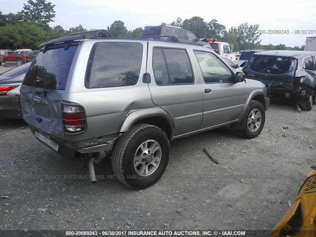 JN8DR09Y71W593777 - 2001 NISSAN PATHFINDER LE/SE/XE SILVER photo 4