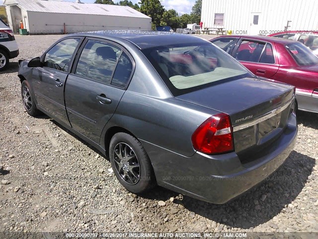 1G1ZS51F86F106129 - 2006 CHEVROLET MALIBU LS GRAY photo 3