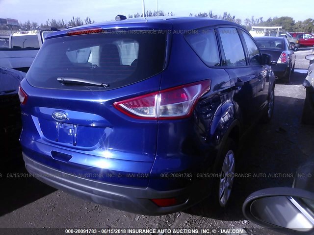 1FMCU0F78GUA91443 - 2016 FORD ESCAPE S BLUE photo 4