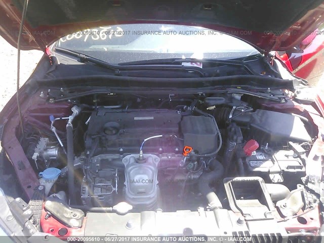 1HGCR2F55GA150905 - 2016 HONDA ACCORD SPORT წითელი ფოტო 10