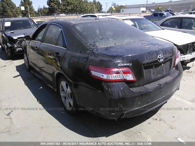 4T1BF3EKXBU677549 - 2011 TOYOTA CAMRY SE/LE/XLE Қара фото 3