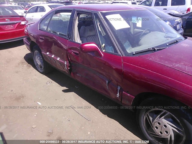 1G2HX52K7S4235490 - 1995 PONTIAC BONNEVILLE SE RED photo 6