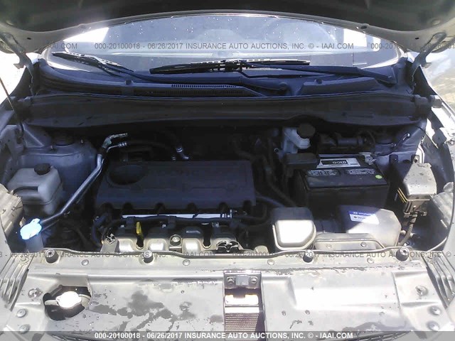 KM8JU3AC4BU177869 - 2011 HYUNDAI TUCSON GLS/LIMITED ნაცრისფერი ფოტო 10