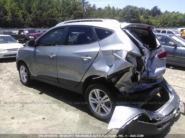 KM8JU3AC4BU177869 - 2011 HYUNDAI TUCSON GLS/LIMITED GRAY photo 3