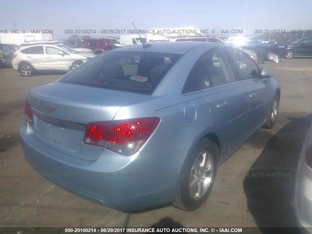 1G1PF5SC9C7263738 - 2012 CHEVROLET CRUZE LT Light Blue photo 4