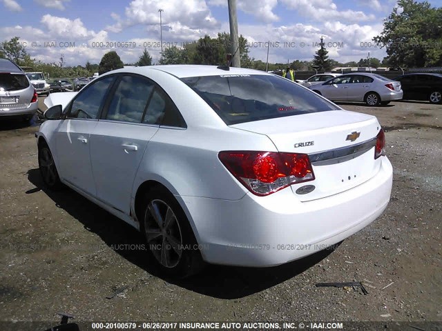 1G1PE5SBXD7267583 - 2013 CHEVROLET CRUZE LT WHITE photo 3