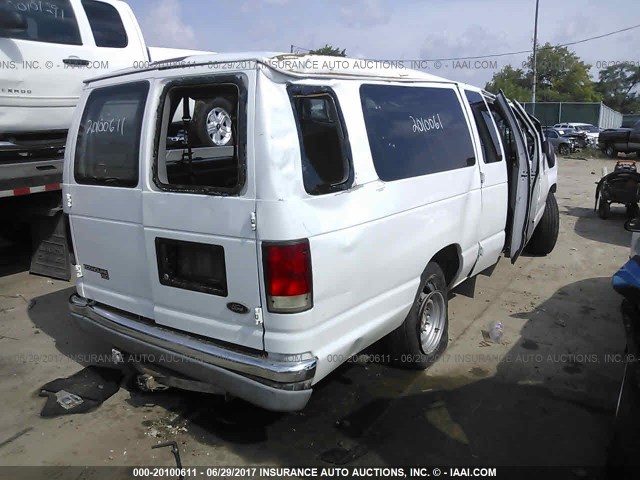 1FBSS31SX2HA41555 - 2002 FORD ECONOLINE E350 SUPER DUTY WAGON WHITE photo 4