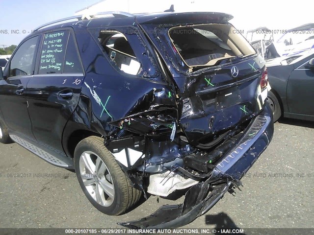 4JGDA5HB1FA598566 - 2015 MERCEDES-BENZ ML 350 4MATIC BLUE photo 6