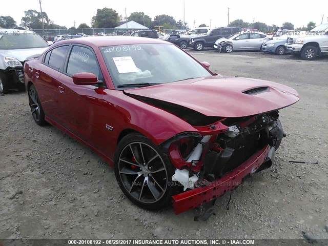 2C3CDXGJXGH237906 - 2016 DODGE CHARGER R/T SCAT PACK RED photo 1