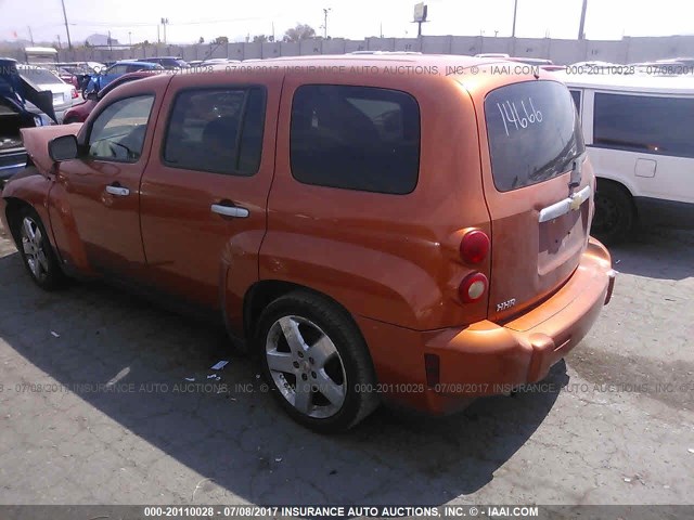 3GNDA13D27S617610 - 2007 CHEVROLET HHR LS ORANGE photo 3