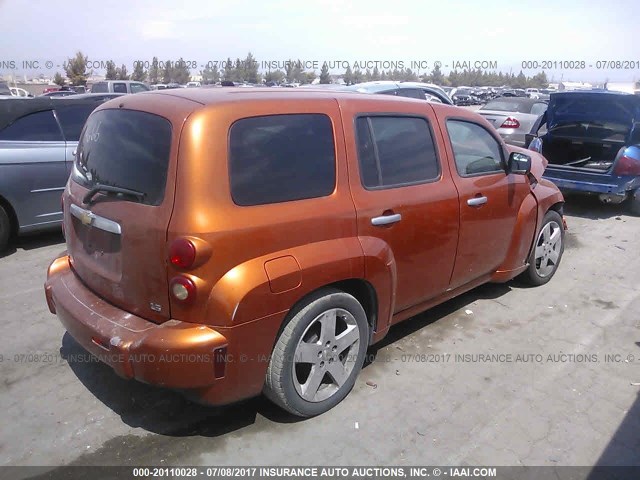 3GNDA13D27S617610 - 2007 CHEVROLET HHR LS ORANGE photo 4