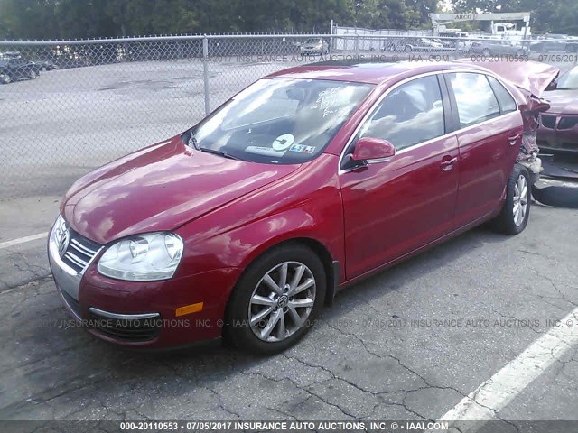 3VWRZ7AJ3AM051744 - 2010 VOLKSWAGEN JETTA SE/SEL RED photo 2