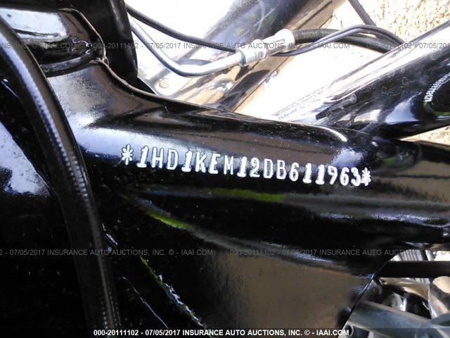 1HD1KEM12DB611963 - 2013 HARLEY-DAVIDSON FLHTK ELECTRA GLIDE ULTRA LTD BLACK photo 10