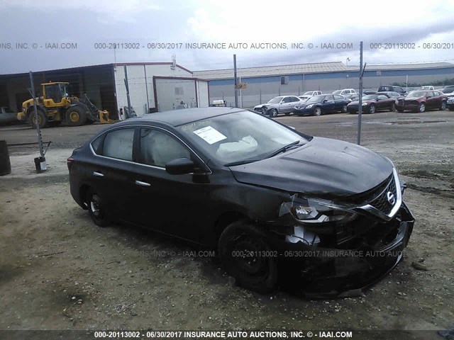 3N1AB7AP8GL649077 - 2016 NISSAN SENTRA S/SV/SR/SL BLACK photo 1