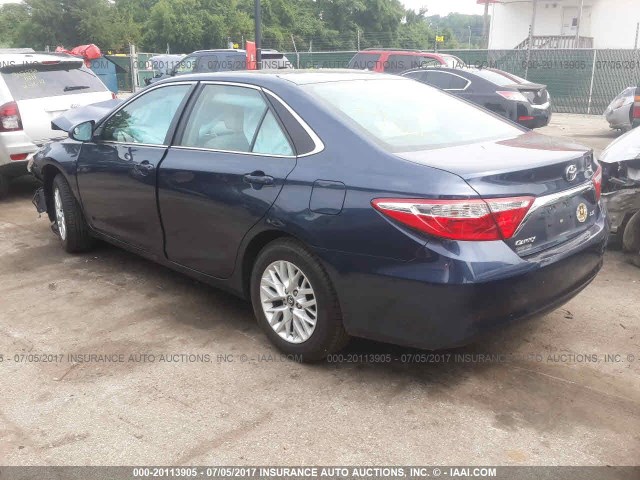 4T4BF1FK4GR571016 - 2016 TOYOTA CAMRY LE/XLE/SE/XSE BLUE photo 3