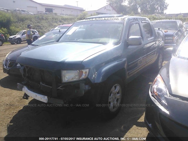 2HJYK16526H550659 - 2006 HONDA RIDGELINE RTL BLUE photo 2