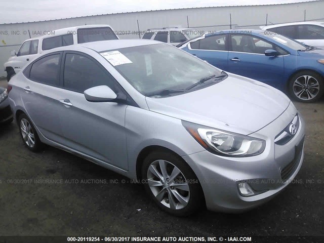 KMHCU4AE0CU146992 - 2012 HYUNDAI ACCENT GLS/GS/SE SILVER photo 1