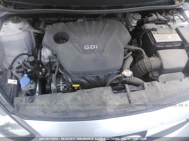 KMHCU4AE0CU146992 - 2012 HYUNDAI ACCENT GLS/GS/SE SILVER photo 10