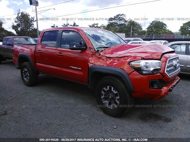 3TMCZ5AN8HM050891 - 2017 TOYOTA TACOMA DBL CAB/SR/TRDSPT/OR/PRO ნარინჯისფერი ფოტო 1