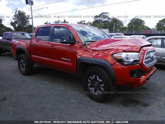 3TMCZ5AN8HM050891 - 2017 TOYOTA TACOMA DBL CAB/SR/TRDSPT/OR/PRO ORANGE photo 1