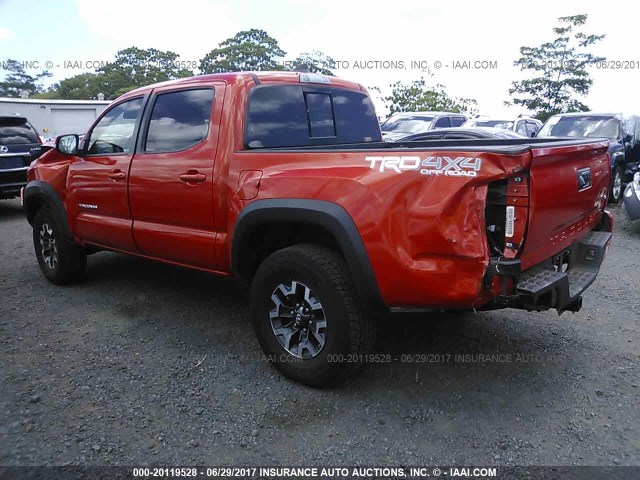 3TMCZ5AN8HM050891 - 2017 TOYOTA TACOMA DBL CAB/SR/TRDSPT/OR/PRO ნარინჯისფერი ფოტო 3