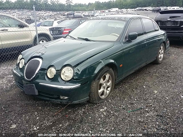 SAJDA01N62FM23224 - 2002 JAGUAR S-TYPE GREEN photo 2