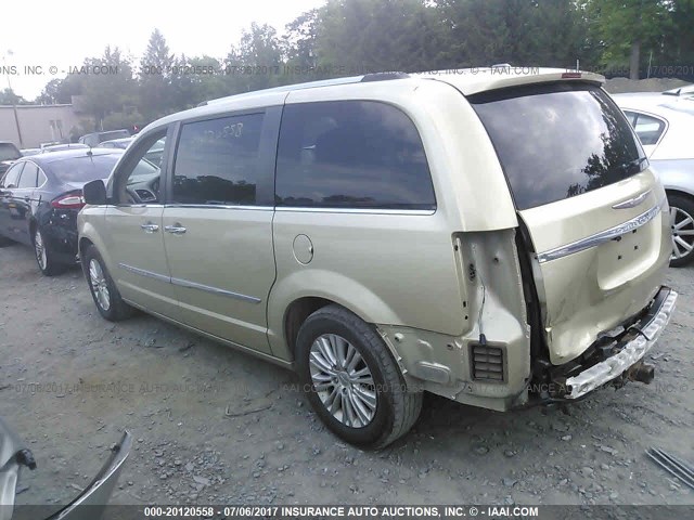 2C4RC1GG4CR138237 - 2012 CHRYSLER TOWN & COUNTRY LIMITED GOLD photo 3