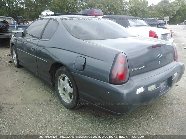 2G1WW12E749173249 - 2004 CHEVROLET MONTE CARLO LS 灰色 照片 3
