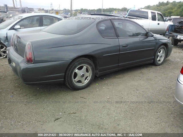 2G1WW12E749173249 - 2004 CHEVROLET MONTE CARLO LS GRAY photo 4