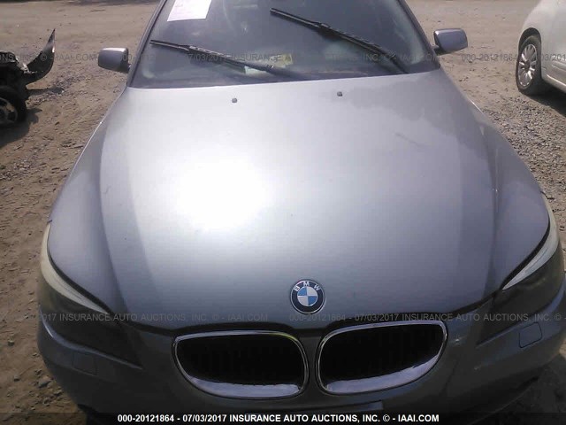 WBANE535X6B992055 - 2006 BMW 525 I SILVER photo 6