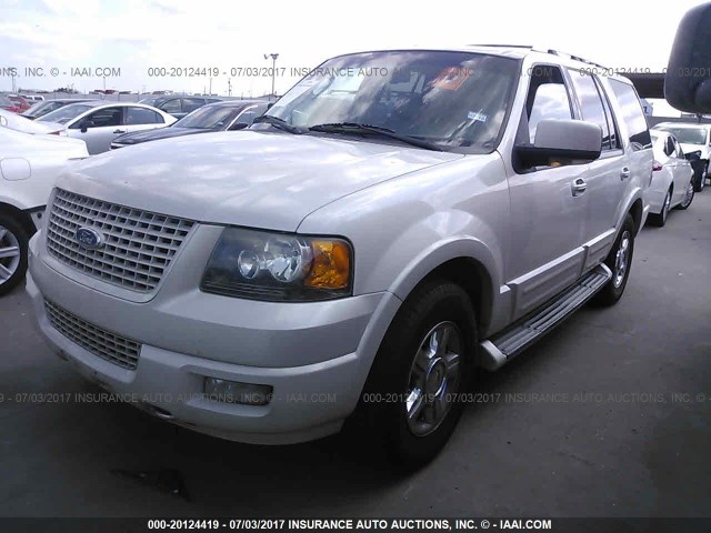 1FMPU19586LA24640 - 2006 FORD EXPEDITION LIMITED WHITE photo 2