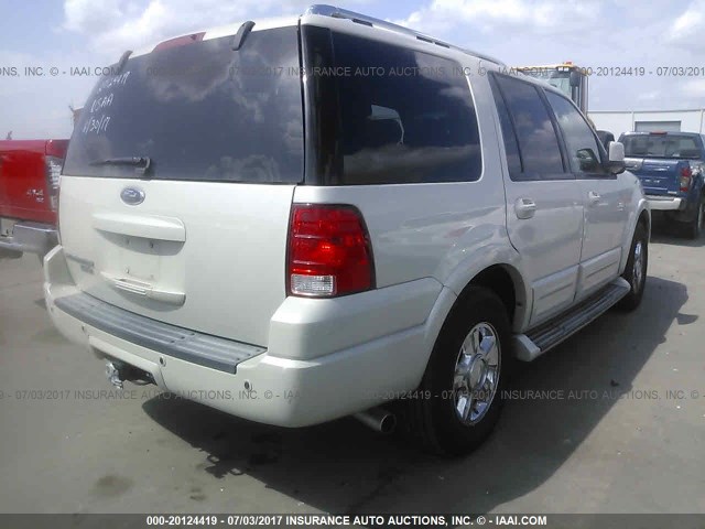 1FMPU19586LA24640 - 2006 FORD EXPEDITION LIMITED WHITE photo 4