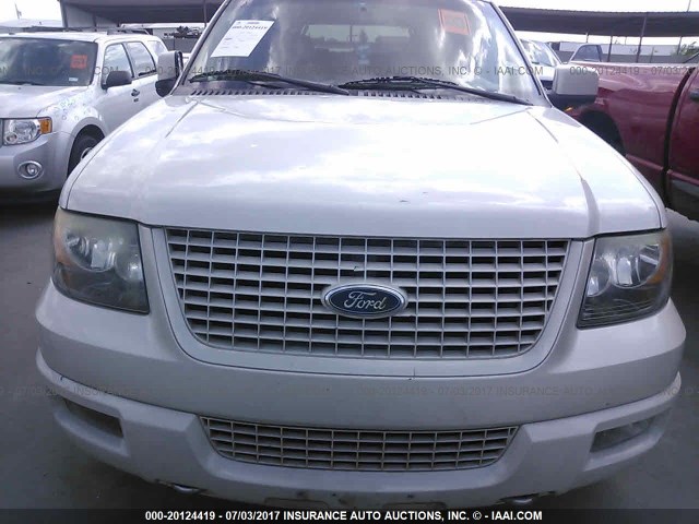 1FMPU19586LA24640 - 2006 FORD EXPEDITION LIMITED WHITE photo 6