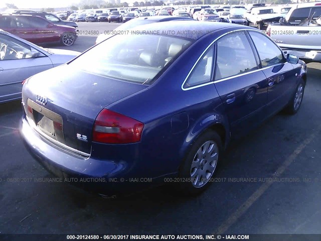 WAUBA24B0XN052719 - 1999 AUDI A6 2.8 QUATTRO BLUE photo 4