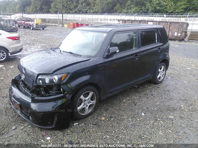 JTLKE50E581036294 - 2008 TOYOTA SCION XB შავი ფოტო 2