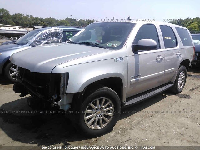 1GNFK135X9R101838 - 2009 CHEVROLET TAHOE HYBRID BEIGE photo 2