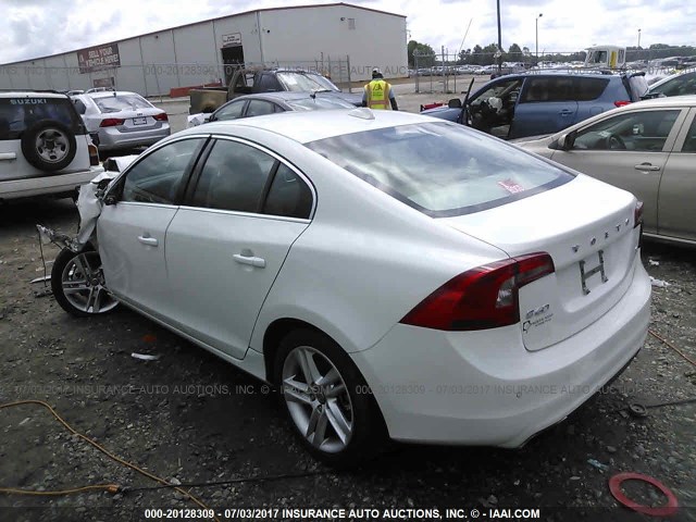 YV140MFK3F2332815 - 2015 VOLVO S60 PREMIER WHITE photo 3