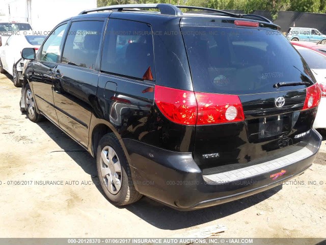 5TDZK23C88S160428 - 2008 TOYOTA SIENNA CE/LE BLACK photo 3