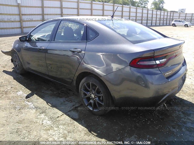 1C3CDFBB9FD404391 - 2015 DODGE DART SXT GRAY photo 3