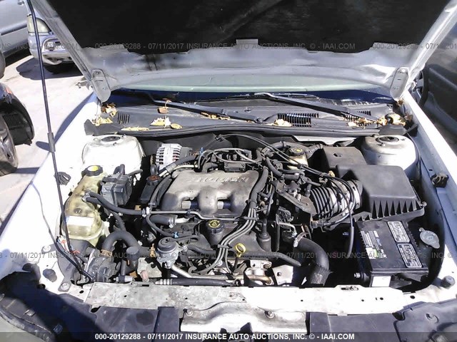 1G3NB52J3X6315420 - 1999 OLDSMOBILE CUTLASS GL Biały zdjęcie 10