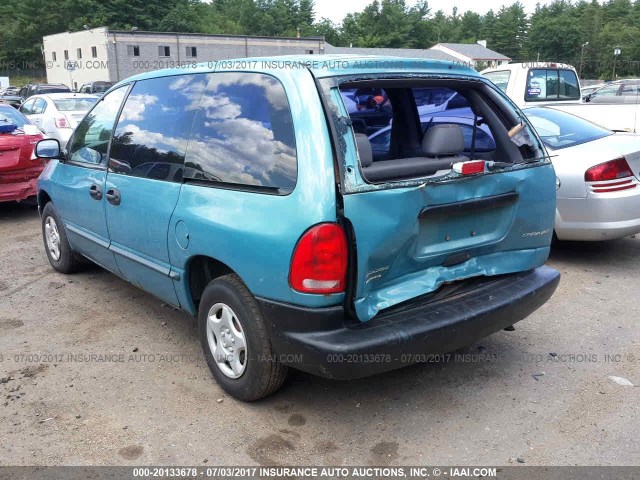 2B4GP25R4XR273047 - 1999 DODGE CARAVAN Light Blue photo 3