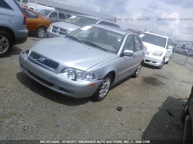 YV1VS27504F093709 - 2004 VOLVO S40 1.9T SILVER photo 2