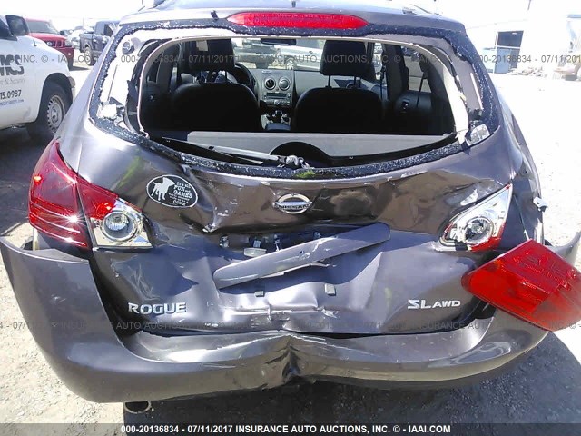 JN8AS58V58W103813 - 2008 NISSAN ROGUE S/SL Pewter photo 6